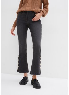 7/8-Bootcut-Jeans mit Zierknöpfen, bpc selection