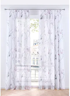 Gardine aus leichtem Voile (1er Pack), bonprix
