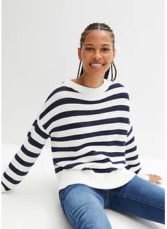 Boxy-Pullover in Ajour-Strick, bonprix