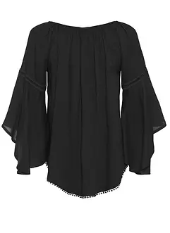 Schlupfbluse aus reiner Viskose, bonprix