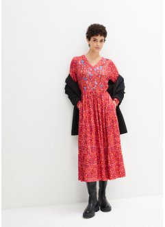 Jerseykleid aus Viskose mit Bindeband, mittellang, bpc bonprix collection