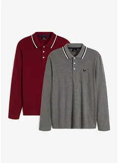 Lot de 2 polos 100% coton, bonprix