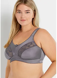 Entlastungs-BH ohne Bügel mit gepolsterten Trägern (2er Pack), bonprix