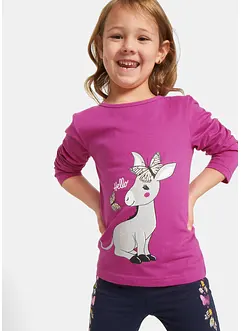 Langarmshirt (2er Pack) aus reiner Bio-Baumwolle, bonprix