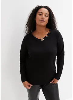 Langarmshirt mit Ösen, bonprix