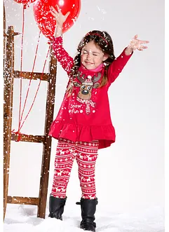 Langarmshirt+ Leggings aus reiner Bio-Baumwolle (2-tlg. Set), bonprix