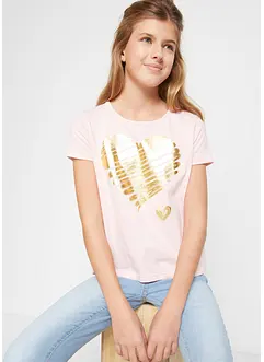 Lot de 2 t-shirts fille en coton, bonprix