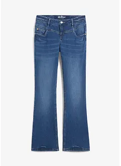Jean bootcut taille mi-haute, extensible, bonprix