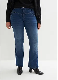 Jean bootcut taille mi-haute, extensible, bonprix
