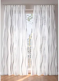 Gardine mit Wellenmuster (1er Pack), bonprix