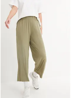 Lot de 2 pantalons 7/8 ample à taille haute et confortable, bonprix