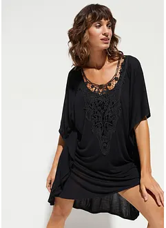 Transparente Strandtunika aus Viskose, bonprix
