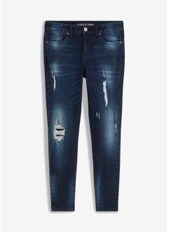 Skinny-Jeans verkürzt mit Destroy-Details, RAINBOW