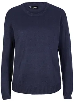 Strick-Pullover mit Rundhals-Ausschnitt, bonprix