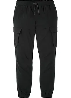 Regular Fit Stretch-Schlupfhose mit Cargotaschen, Straight, bonprix