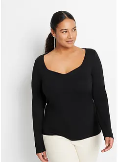 Langarmshirt aus Viskose, bonprix