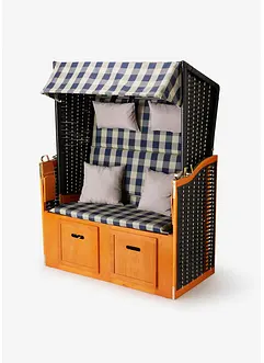 Fauteuil-cabine à tissu à carreaux, bonprix