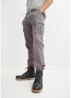 Pantalon droit stretch taille élastiquée avec poches cargo, Slim Fit, RAINBOW