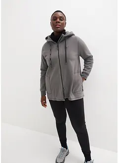 Long-Fleecejacke mit Reißverschluss-Taschen, bonprix