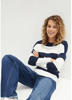 Feinstrickpullover mit Blockstreifen, bonprix