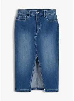 Jupe en jean taille mi-haute, bonprix