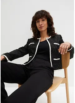 Bouclé-Blazer mit Glitzerfäden, bpc selection