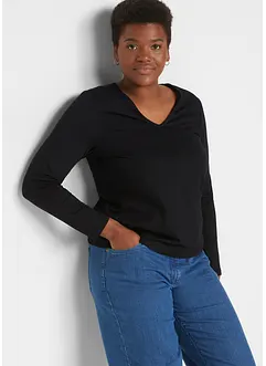 Langarmshirt mit reiner Bio-Baumwolle, bonprix