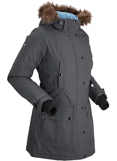 wasserdichte Funktions-Outdoor-Longjacke mit Kapuze, bonprix