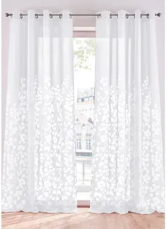 Ausbrenner Gardine mit Blättern (1er Pack), bonprix