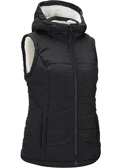 Doudoune sans manches doublée peluche, bonprix