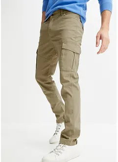 Slim Fit Stretch-Cargohose, Straight, bonprix