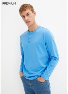 T-shirt tunisien manches longues Essential sans coutures en coton, bpc bonprix collection