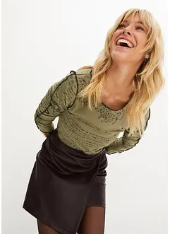 Langarmshirt aus softer Viskose, bonprix