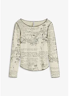 Langarmshirt aus softer Viskose, bonprix