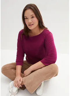 Langarmshirt aus reiner Bio-Baumwolle, bonprix