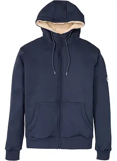 Sweat zippé doublé sherpa, bonprix