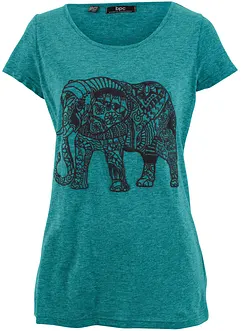 Shirt mit platziertem Print aus Bio-Baumwolle, kurzarm, bonprix