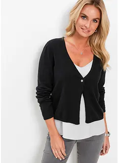 Schlichte Feinstrickjacke, bonprix
