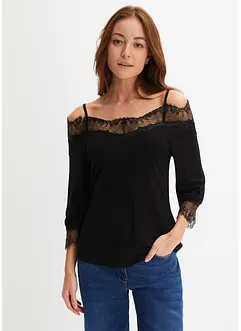 Shirt mit Spitze, bonprix