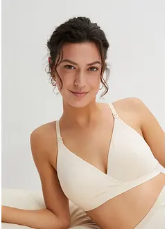 Lot de 2 soutiens-gorge d'allaitement sans armatures avec coton, bonprix