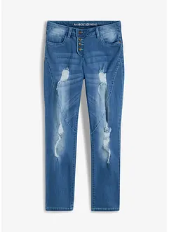 Jean Boyfriend Destroyed avec polyester recyclé, bonprix