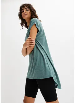 T-shirt long avec base arrondie, bonprix