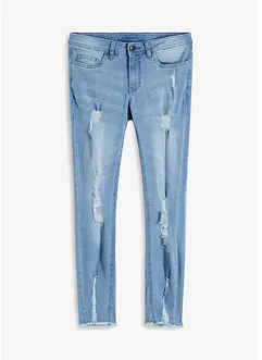 Super Skinny-Jeans verkürzt mit Destroy, bonprix