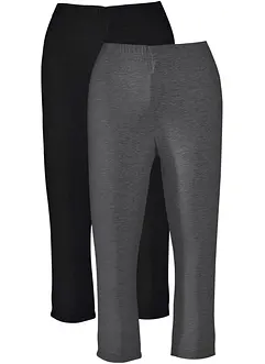Schmal geschnittene Capri-Leggings (2er Pack), bonprix