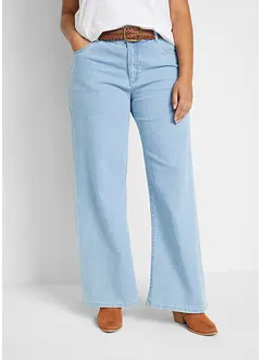 Wide-Leg-Jeans, Mid Waist, Stretch, bonprix