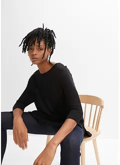 Pull en fine maille manches 3/4, bonprix