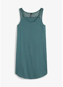 Shirtkleid aus Baumwolle mit Spitze, bonprix