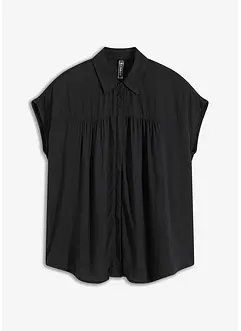Oversized Blusentop aus fließender Viskose, bonprix