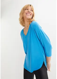 Shirt mit 3/4 Arm aus Viskose-Elasthan-Mix, bonprix