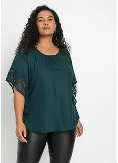 Bluse mit Spitzendetails, bonprix